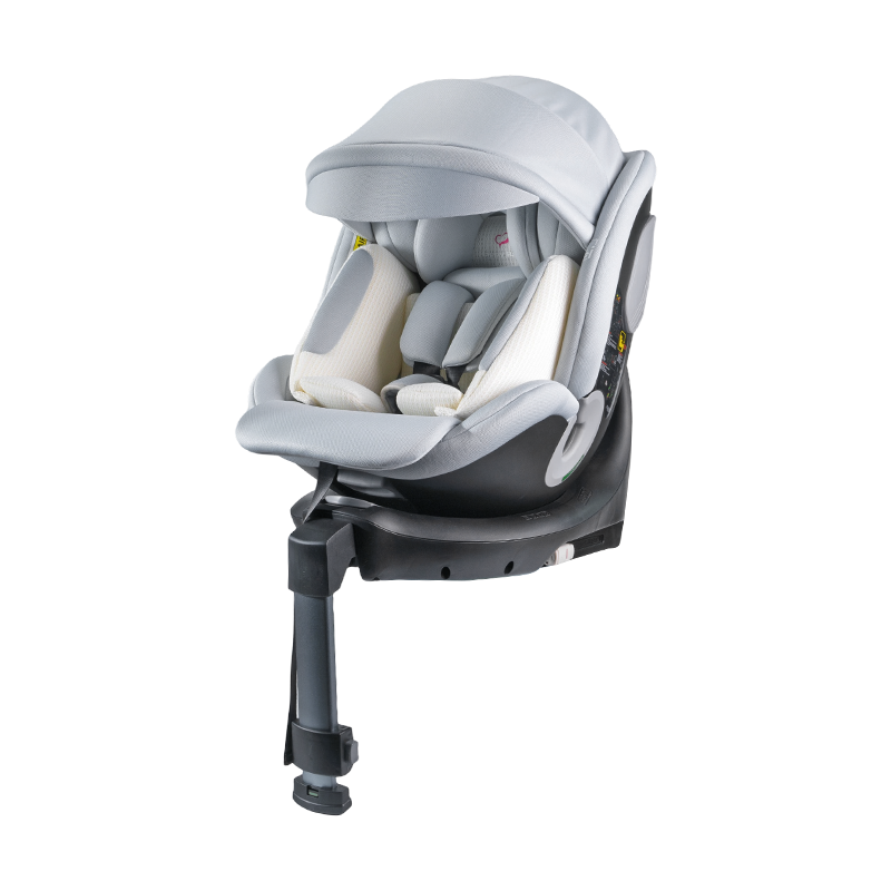 ISO FIX + pata de apoyo Rotación 360 Silla de coche para bebé orientada hacia atrás/adelante 40-150cm ISO FIX + pata de apoyo Rotación 360 Silla de coche para bebé orientada hacia atrás/adelante 40-150cm
